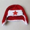 Lei Feng Cap + Back Pocket Children Photography Apparel for 0-3 Months Baby(Red)