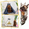 Small Beige Star Pet Tent Bed for Cats & Small Dogs (40x40x50cm)