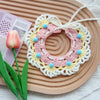 Knitted Pet Collar, Cherry Pink (S, M, L) - Cat & Dog Scarf