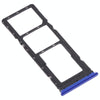 For Infinix Hot 7/Hot 7 Pro SIM Card Tray + SIM Card Tray + Micro SD Card Tray (Blue)