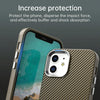 For iPhone 12 Carbon Fiber Series IMD Phone Case(Brown)