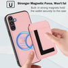 For Samsung Galaxy A13 5G / A04s CX01 Detachable Magsafe Magnetic Card Bag Phone Case(Pink)