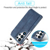For Samsung Galaxy S25 Ultra 5G LC.IMEEKE Hon Ancient Series Flip Leather Phone Case(Blue)