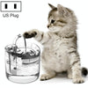 Automatic Pet Water Fountain, 1.8L, Silent, USB, US Plug, Transparent
