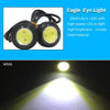 10pcs 23mm 1.5W DC12V Motorcycle Eagle Eye Light Double Lens Strobe Light(White Light)
