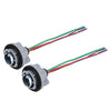 2 PCS 1157 Car Auto LED Bulb Socket Holder (No Including Light)