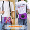 For Xiaomi Redmi Pad Pro 12.1 Rotatable Holder Silicone Hybrid PC Tablet Case with Shoulder Strap(Purple)