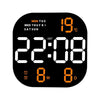 6633 LED Screen Digital Display Timing Desktop Alarm Clock Living Room Hanging Clock(Orange Light)