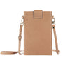 Litchi Texture Card Holder Mobile Phone Bag with Long Strap(Gold)