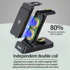 B20A 15W Qi Wireless Charger 3-in-1 Vertical Stand Phone Holder for Samsung Watch / Galaxy Buds(White)