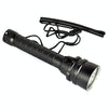 5 x CREE XPE 15W Diving Flashlight, 5000 LM UV Purple Light, Diving Depth: 150m (Black)