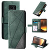 For Samsung Galaxy S8 Skin Feel Splicing Horizontal Flip Leather Case with Holder & Card Slots & Wallet & Photo Frame(Green)