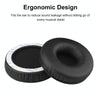 2 PCS For Sony MDR-XB450AP / XB550 / XB650 / XB400 Earphone Cushion Cover Earmuffs Replacement Earpads with Mesh(Black)