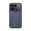 For Xiaomi Redmi K70 Skin Feel Magnetic Leather Back Phone Case(Blue)