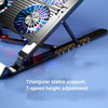 Laptop Radiator Bracket Folding Storage Air-cooled Cooling Base,Style: Four Fan