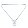 Metal Dog Chain Collar, Silver, 40cm - Strong & Durable