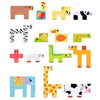 YSY-235 Children Early Education Intelligence Toys 3D Cube Blocks Cartoon Animal Puzzle