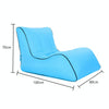 BB1803 Foldable Portable Inflatable Sofa Single Outdoor Inflatable Seat, Size: 100 x 80 x 70cm(Sky Blue)