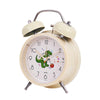 Student Cute Style Bell Alarm Clock Bedside Mute Clock With Light Specification Y35 4 Inch (Beige)