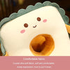 Students Double-sided Napping Pillow Office Nap Artifact Girls Sleeping Pillow, Style: L Toast Angry