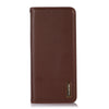 For Asus ZenFone 10 / ZenFone 9 KHAZNEH Nappa Top Layer Cowhide Leather Phone Case(Brown)