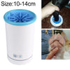 Automatic Pet Paw Cleaner Cup, M (10-14cm), Blue/White