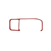 Car Carbon Fiber Navigation Frame Decorative Sticker for Volvo V60 2010-2017, Right Drive(Red)
