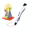 SL-300  3D Printing Pen 8 Speed Control High Temperature Version Support PLA/ABS Filament With US Plug(Black and White)