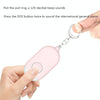 Rechargeable Personal Safety Alarm 130dB LED Flashlight White IP44