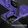 For Samsung Galaxy A04 Lens Holder MagSafe Phone Case(Purple)