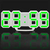 Multi-Function Large 3D LED Digital Wall Alarm Clock with Snooze Function, 12/24 Hours Display for Home, Kitchen, Office, DC 5V, CE Certificated(Green)