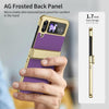For Samsung Galaxy Z Flip3 5G Integrated AG Frosted Vacuum Plating Phone Case(Purple)