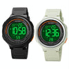 SKMEI 1841 Outdoor Sports Students Waterproof Luminous Countdown Watch(Light Grey)
