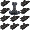 Outdoor Camping Windproof Canopy Fixed Tent Clip Rope Buckle Quick Hanging Set 10 Clips+10 Ropes