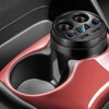 Cup Car Charger Dual USB Corded Cigarette Lighter Mobile Phone Charger(Black)