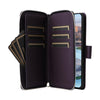 For Samsung Galaxy A34 Nine-card Slots Zipper Wallet Bag Leather Phone Case(Dark Purple)