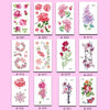 50 PCS Literary Small Fresh Flower Tattoo Sticker Rose Waterproof Lasting Arm Sticker(Q-001)