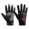 LANYIER Fall Winter Men Outdoor Motorcycle Gloves Riding Warm Windproof Anti-Slip Waterproof Touch Screen Gloves, Size: Average(Red)
