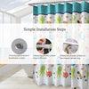 180x180cm Thickened Polyester Fabric Printed Shower Curtain Cute Cartoon Waterproof Curtain With Hooks