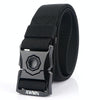 AWMN Outdoor Men Versatile Buckle Elastic Belt, Length: 120cm(Black)