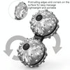 Siamese Massage Ball Fingertip Spinner Toy Decompression Artifact(Silver)