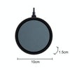 2x 10cm Aquarium Air Stone Disc | Fish Tank Oxygen Diffuser | 4mm Tubing