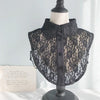 Black Women Autumn and Winter Lace Wild Fake Collar Shirt Decoration Collar, Style:C