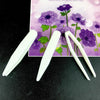 100 PCS Lace Double Eyelid Sticker Plastic Tweezers Mask Clip Beauty Clip(White)
