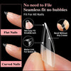 600pcs /Box Ultra Short False Nail Tips Extension Clear No Scratch Traceless Frosted Manicure Salon, Style: Shape 02