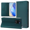 For Samsung Galaxy S20 Ultra RC01 Dual-Folded Magnetic Suction RFID Leather Phone Case(Dark Green)
