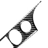 2 in 1 Car Carbon Fiber Air Conditioning Button Panel Decorative Sticker for Honda Civic 8th Generation 2006-2011, Left Drive
