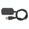 YP009 Three-Purpose USB to IDE/SATA Easy Drive Cable Hard Disk Drive Data Cable with Power Supply(UK Plug Set)