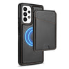 For Samsung Galaxy A52 4G / 5G / A52s 5G Skin Feel Detachable Card Bag Magsafe Phone Case(Black)