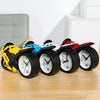 Motorcycle Alarm Clock Ornaments Creative Child Gift Clock(White Motorcycle Racing)